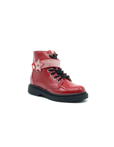 Lelli Kelly Stella Stellina Amphibienstiefel aus Lackleder mit Strassapplikation