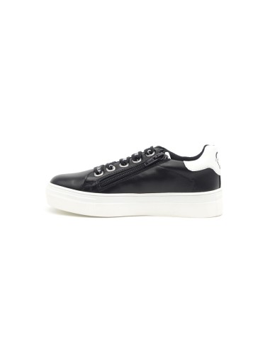 Mädchen-Sneaker Cafè Noir mit Herz aus Pailletten und Kastenboden