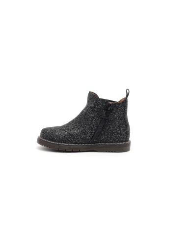 Grunland Modell Nill Mädchenstiefelette aus mit Glitzer überzogenem Leder