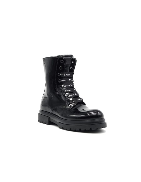 Manila Grace amphibious woman and girl in patent leather with tank bottom