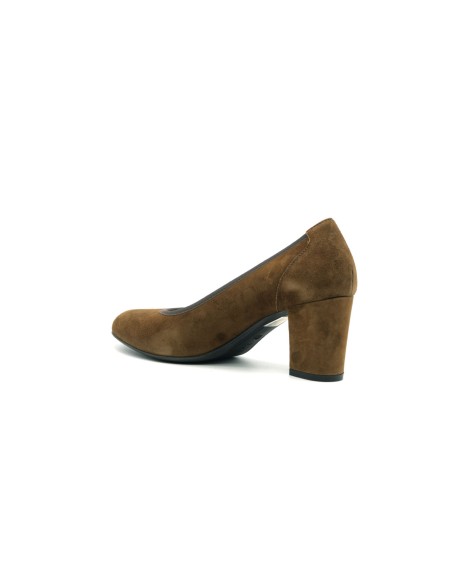 Melluso décolleté Made in Italy in suede with medium heel