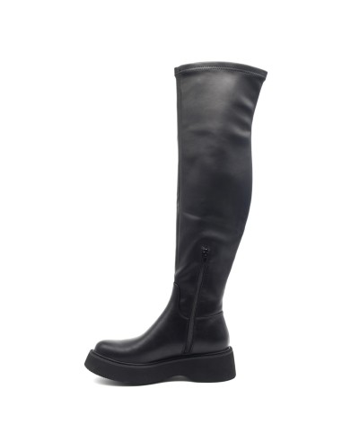 Cafe 'Noir bota por encima de la rodilla stretch mujer