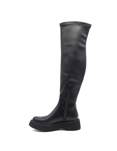 Cafe 'Noir bota por encima de la rodilla stretch mujer