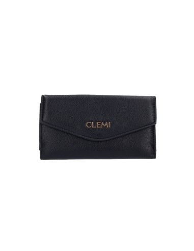 Clemí City women's wallet in synthetic leather with flap