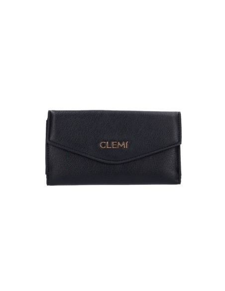 Portefeuille femme Clemí City en cuir synthétique avec rabat