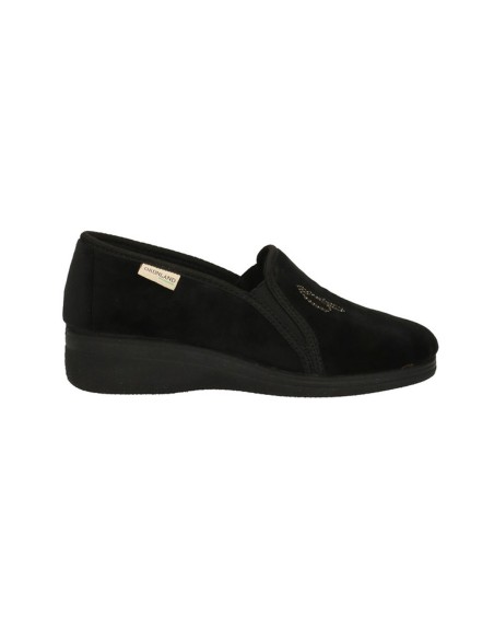 Grunland model Irae woman slipper in fabric with felt lining