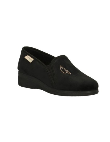 Grunland model Irae woman slipper in fabric with felt lining
