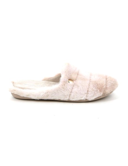 Pantuflas de mujer Grunland Gaye en cálido tejido efecto felpa