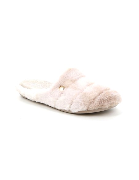 Pantuflas de mujer Grunland Gaye en cálido tejido efecto felpa