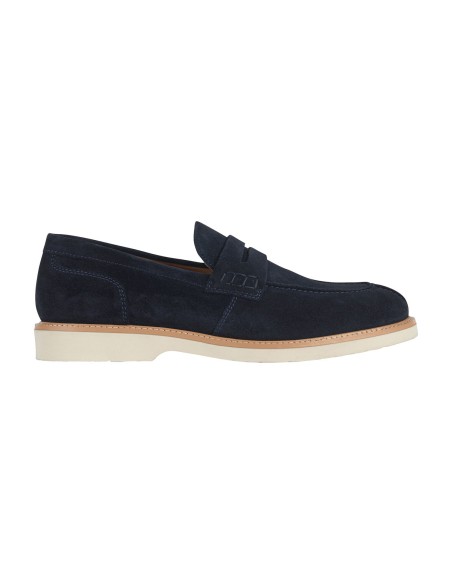 Geox Gubbio mocassino casual uomo in pelle scamosciata con mascherina