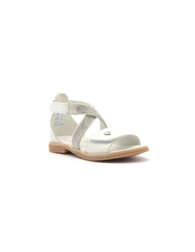 Sandales élégantes Walkey Made in Italy pour filles en cuir avec strass