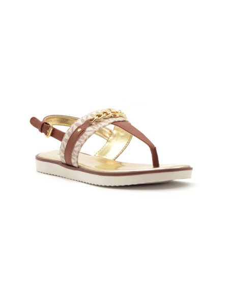 Michael Kors Modell Brandy Roxanne Flip-Flops mit Metall-Accessoire