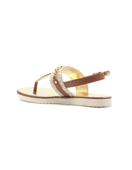 Tongs Michael Kors modèle Brandy Roxanne avec accessoire en métal