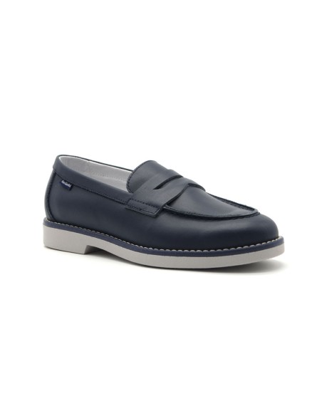 Nero Giardini elegante mocasín bebé en piel con antifaz