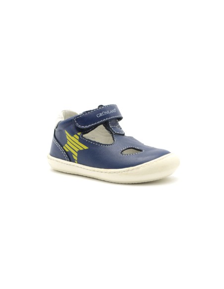 Chaussure premiers pas bébé modèle Grunland Spic avec deux petits yeux