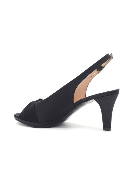 Melluso slingback elegante Made in Italy con accessorio di strass