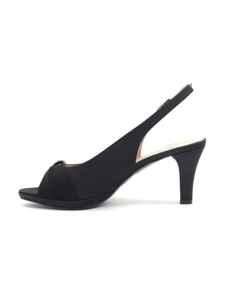 Melluso slingback elegante Made in Italy con accessorio di strass