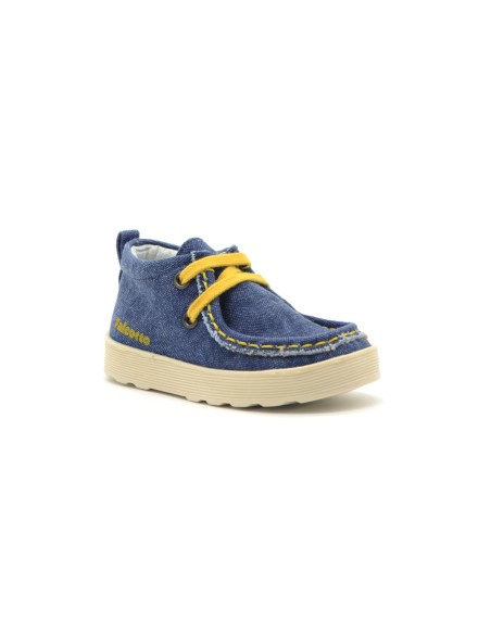 Falcotto Amsta chaussure premiers pas pour garçon en tissu effet jean