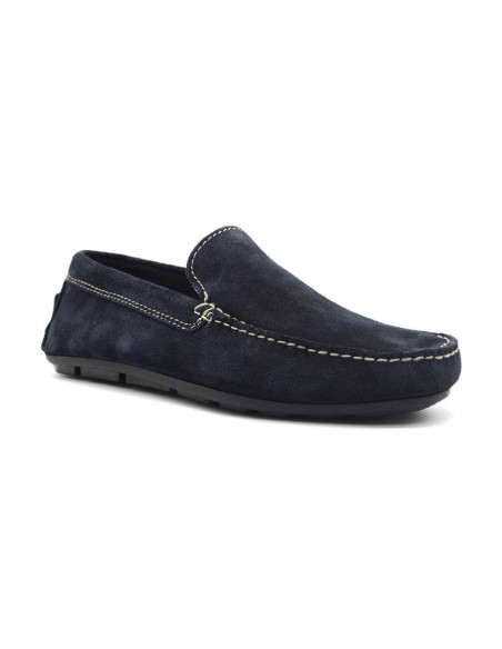 Studio Mode men's sporty moccasin in suede