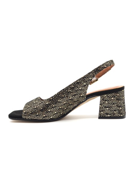 Linea Uno eleganter Made in Italy Slingback aus glänzendem Stoff
