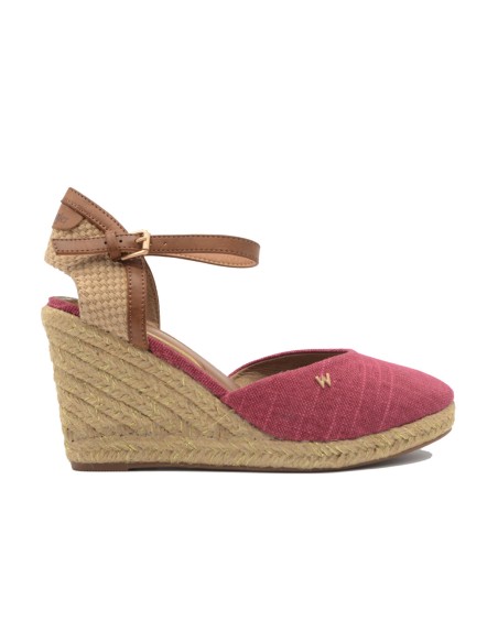 Wrangler modello Brava sandalo donna in tessuto con zeppa in corda
