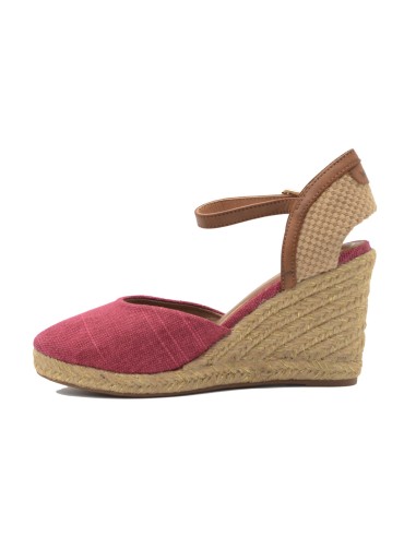 Wrangler Brava model women's sandal in fabric with rope wedge