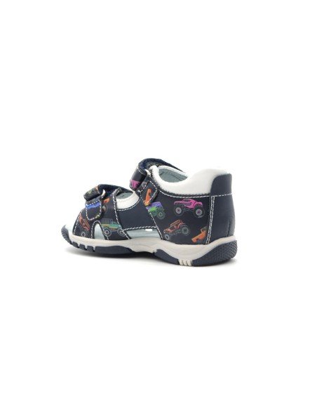 Nero Giardini children's first step sandal in leather with closed heel