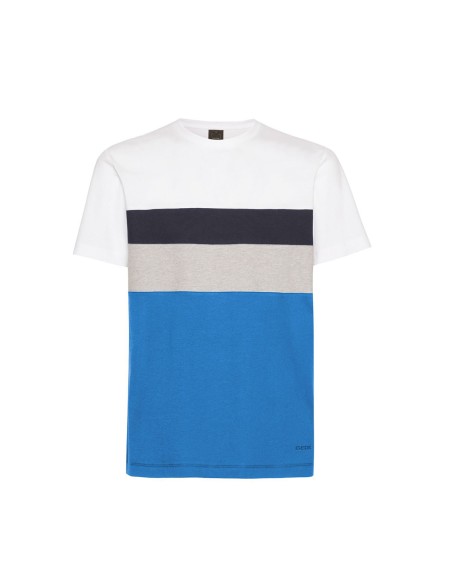 Geox Herren-T-Shirt mit Rundhalsausschnitt aus Bio-Baumwolljersey