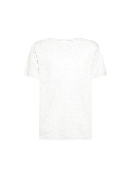 Camiseta de mujer Geox de cuello redondo en punto de algodón con logo brillante