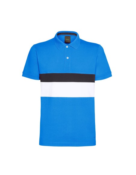 Polo homme Geox en piqué de coton avec col en maille