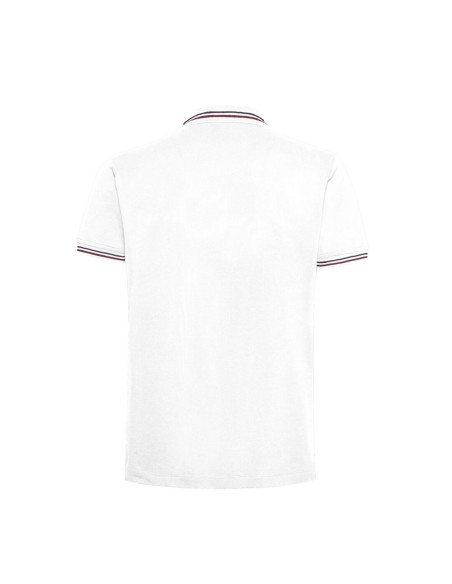 Geox polo uomo in piquet di cotone con colletto in maglia