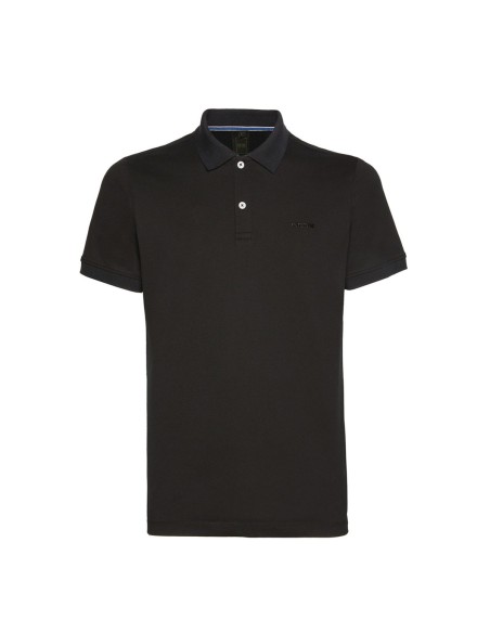 Geox polo uomo in piquet di cotone con colletto in maglia