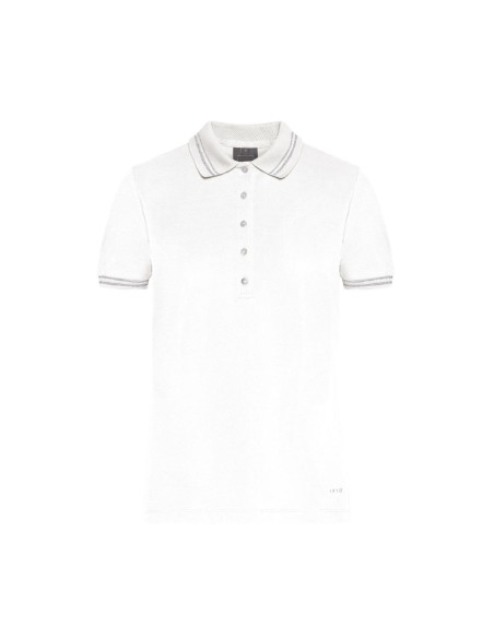 Polo de mujer Geox de piqué de algodón con cuello de punto
