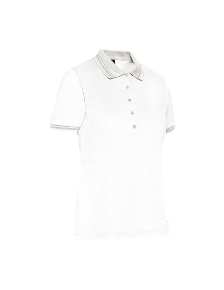 Polo de mujer Geox de piqué de algodón con cuello de punto