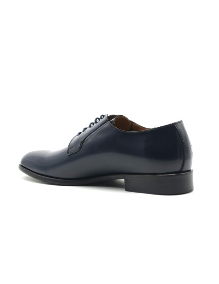 Rogal's Herren-Derby-Schuh aus glänzendem Leder mit Ledersohle