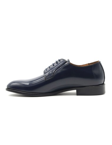Derby homme Rogal's en cuir brillant sur semelle cuir