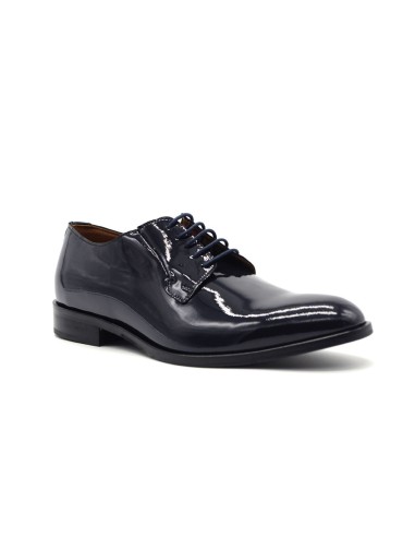 Zapato derby de hombre Rogal para ceremonia en charol con suela de cuero
