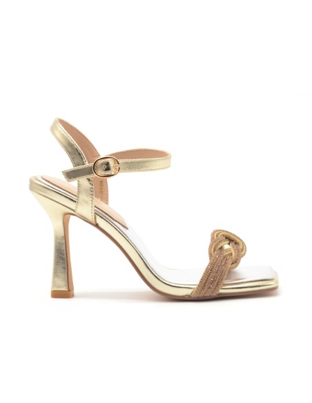Cafè Noir elegant woman sandal with rhinestones and high heel