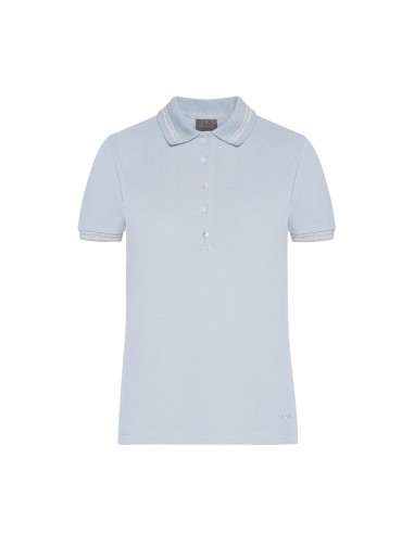 Polo de mujer Geox de piqué de algodón con cuello de punto