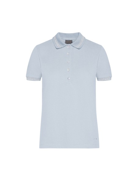 Polo de mujer Geox de piqué de algodón con cuello de punto