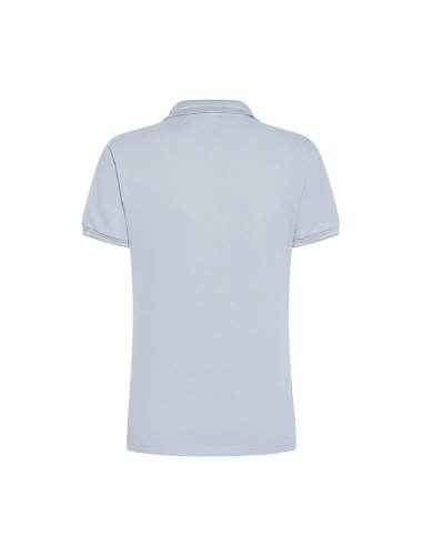 Polo femme Geox en piqué de coton avec col en maille