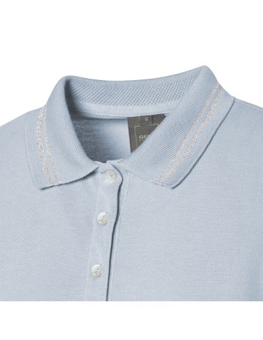 Geox women's polo shirt in cotton piqué with knit collar