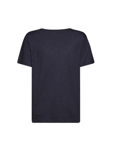 T-shirt femme Geox à col rond en jersey de coton avec logo pailleté