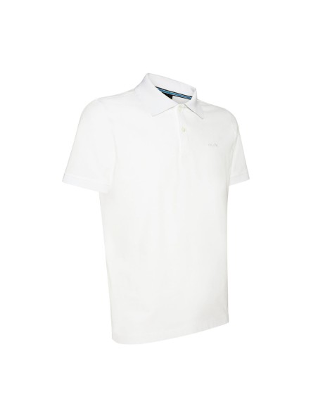 Geox polo uomo in piquet di cotone con colletto in maglia