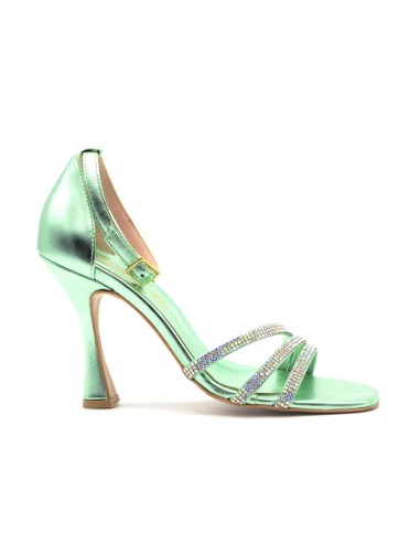 S. Piero sandalo elegante donna in pelle laminata con strass