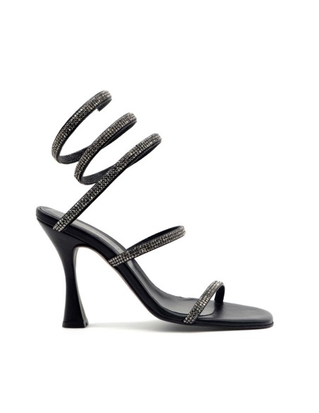 S. Piero sandale femme élégante avec ressort serpentine strass