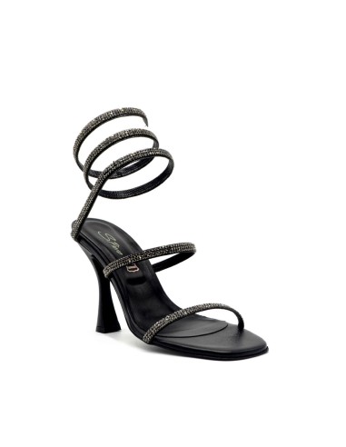 S. Piero sandale femme élégante avec ressort serpentine strass