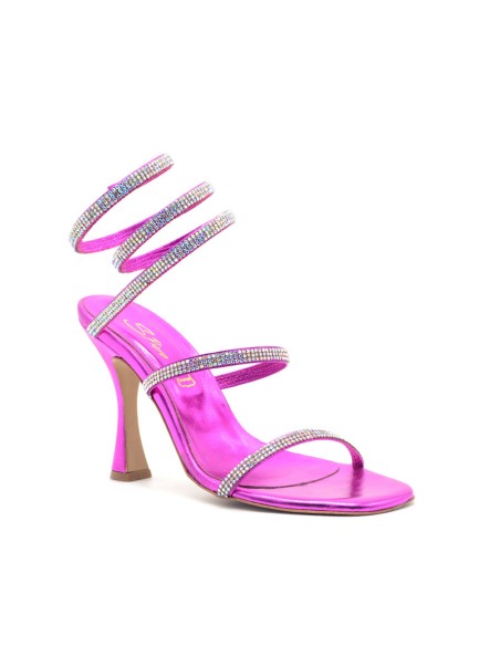 S. Piero sandale femme élégante avec ressort serpentine strass