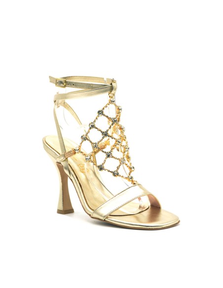S. Piero sandalo elegante donna con accessorio gioiello a rete