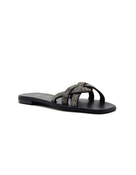 S. Piero sandale élégante pour femme avec bande en strass